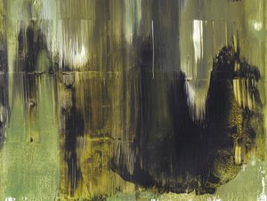 Flujo abstracto en verde oscuro