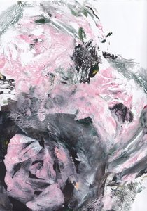 Rosa y gris: abstracto dinámico