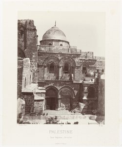 Gezicht op de Saint Sepulcher Kerk in Jerusalem (Palestina/Santo Sepulcro - Jerusalén) Arquitectura antigua: Egipto, Grecia, Asia Menor: Álbum de fotos (título de la serie)