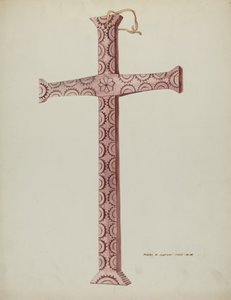 Cruz de cedro, c. 1937 de Majel G. Claflin