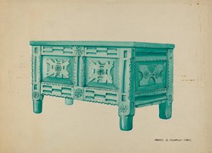 Cofre para ropa o mantas, c. 1937 de Majel G. Claflin