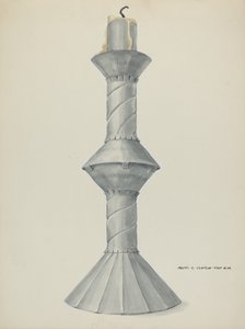 Candelabro de altar penitente, c. 1937 de Majel G. Claflin