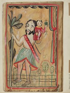 Retablo - San Cristóbal, 1935-1942 de Majel G. Claflin