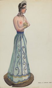 Santa, una de las ocho vírgenes (vista lateral) de Majel G. Claflin