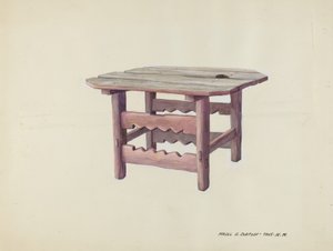 Mesa pequeña, c. 1937 de Majel G. Claflin