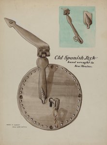 Cerradura española, c. 1937