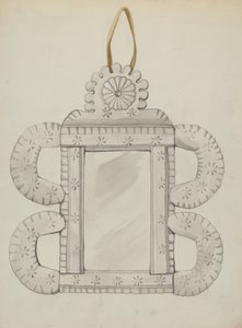 Marco de Espejo de Hojalata, c. 1936 de Majel G. Claflin