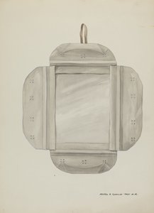 Marco de Espejo de Hojalata, c. 1937 de Majel G. Claflin