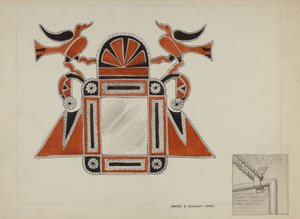 Marco de Espejo de Hojalata, c. 1937 de Majel G. Claflin