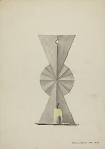 Candelero de hojalata, 1935-1942 de Majel G. Claflin