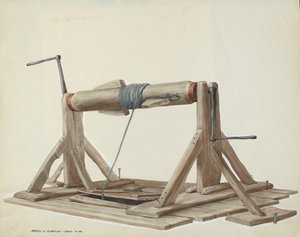 Pozo con viga móvil, c. 1937 de Majel G. Claflin