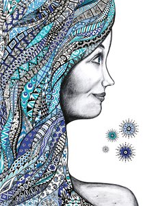 Pelo azul de MandalaSensual