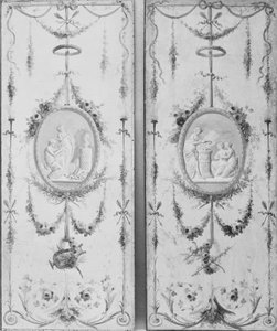 Panel decorativo uno de un par de Manner of Le Riche