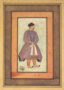 Retrato de Akbar el Grande 1542-1605, Emperador Mughal, segunda mitad del siglo XVI de Manohar