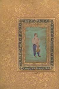 (anverso) Retrato del Príncipe Danyal, Folio del Álbum de Shah Jahan, (anverso) finales del siglo XVI de Manohar