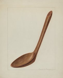 Espátula de madera, c. 1938