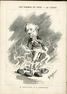 Ilustración de Manuel Luque (1854-1919) para la portada de La Caricature (1880)