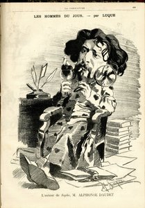 Ilustración de Manuel Luque (1854-1919) para la portada de La Caricature (1880)