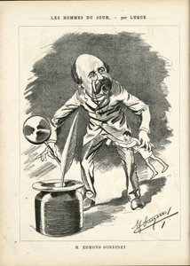 Ilustración de Manuel Luque en La Caricature (1880) de Manuel Luque