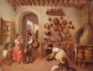 En la cocina de la Hacienda de Manuel Serrano