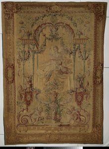 Tapiz que representa a Venus, simbolizando la primavera de Manufacture Royale des Gobelins