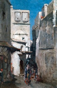 Calle en Argel, c1864-1892 de Marc Alfred Chataud