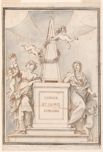 Diseño para una pintura monocroma, Iglesia de Corpus Domini, Bolonia, Italia