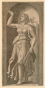 Figura alegórica de la fe de Marc Antonio Raimondi