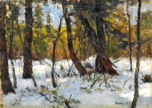 Bosque en invierno de Marc Aurele de Roy Suzor Cote