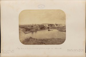 Vista de una excavación realizada en el arrecife de Barreta