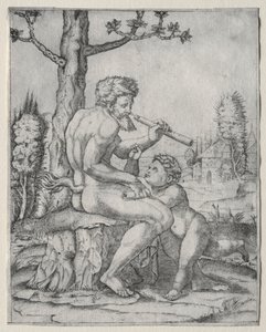 Fauno y niño, c. 1509