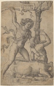 Hércules y Neso de Marcantonio Raimondi