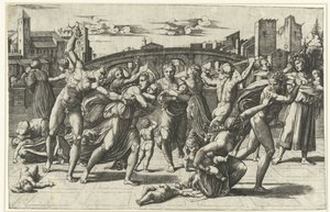 La masacre de los inocentes
Kindermoord te Betlehem de Marcantonio Raimondi