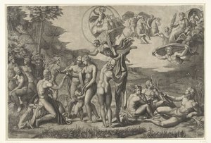 Sentencia de París de Marcantonio Raimondi