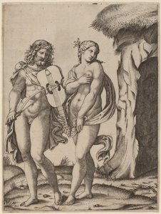 Orfeo y Eurídice de Marcantonio Raimondi