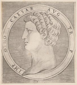 Speculum Romanae Magnificentiae: Otho, de Los Doce Césares, ca. 1500-1534 de Marcantonio Raimondi