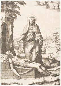 La Piedad de Marcantonio Raimondi