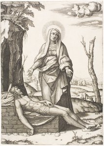 La Piedad de Marcantonio Raimondi