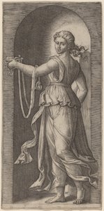 Templanza de Marcantonio Raimondi after Raphael