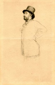 Edgar Degas con sombrero de Marcellin Gilbert Desboutin