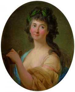 Retrato de Catherine Gattai Thomatis como musa de Marcello Bacciarelli