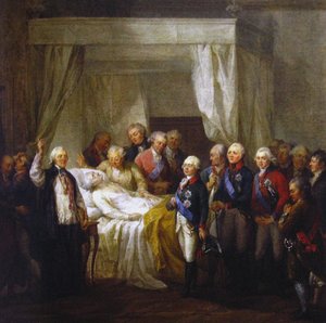 La muerte de Stanislaw II August Poniatowski, después de 1798 de Marcello Bacciarelli