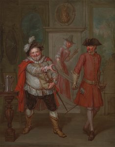 Escena de "Enrique IV, Parte I" de Shakespeare de Marcellus Laroon the Younger