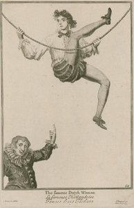 Feria de Bartholomew, Londres: La famosa mujer holandesa, 1687 de Marcellus the Elder Laroon