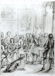 Concierto en Montague House, 1736 de Marcellus the Younger Laroon