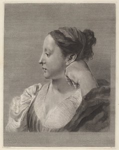 Joven mujer de perfil de Marco Alvise Pitteri after Giovanni Battista Piazzetta