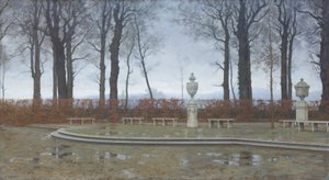 Los jardines reales de Turín tras las lluvias de marzo de Marco Calderini