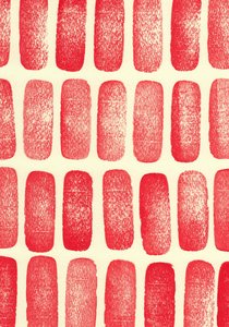 Stones_red, 2017 (sellos de caucho)