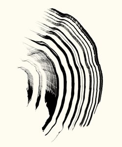 Vibration_01, 2023 (tinta sobre papel)