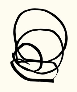 Vibration_02, 2023 (tinta sobre papel)